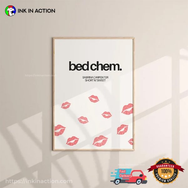 Bed Chem Sabrina Carpenter Short N’ Sweet Album Music Poster