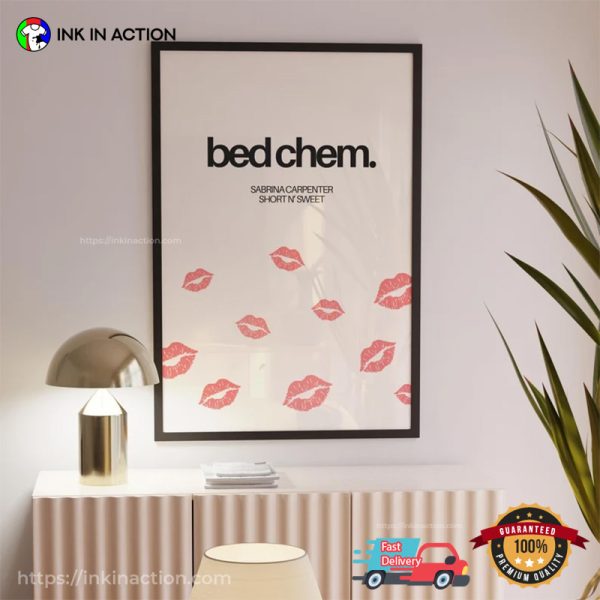 Bed Chem Sabrina Carpenter Short N’ Sweet Album Music Poster