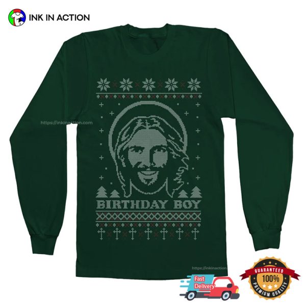 Birthday Boy Jesus Ugly Christmas T-shirt