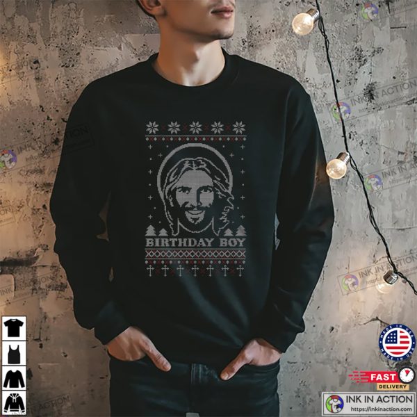 Birthday Boy Jesus Ugly Christmas T-shirt