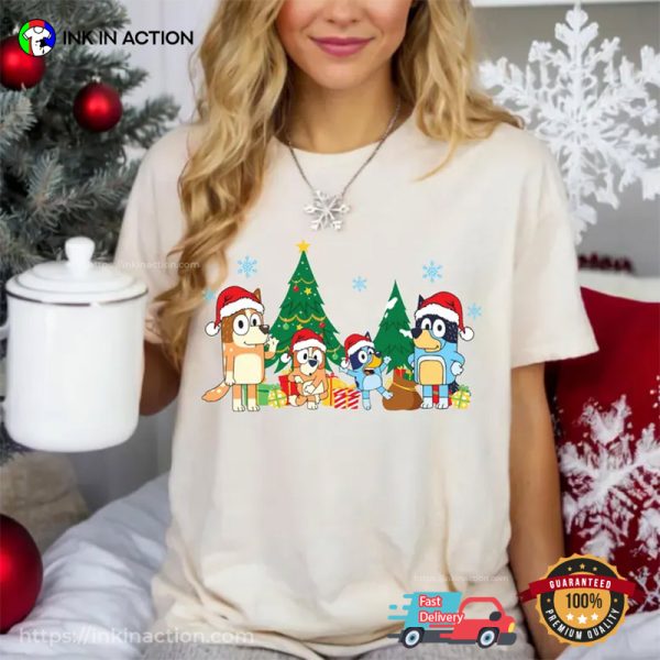 Bluey Family Christmas Reunion T-shirt