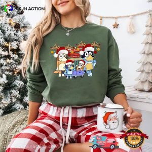 Bluey Family Christmas Trip T shirt 3