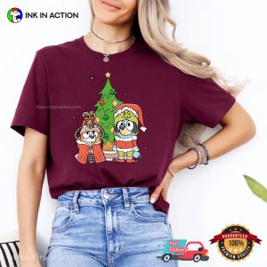 Bluey And Bingo Grinch And Max Christmas Comfort Colors T-shirt