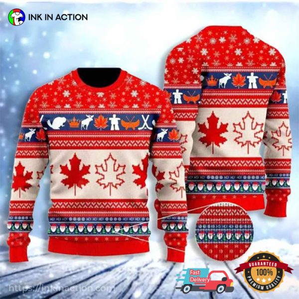 Canada Proud Christmas Ugly Sweater