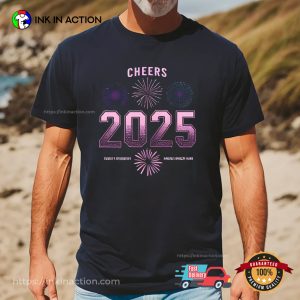 Cheers 2025 New Years Eve Celebration T-shirt