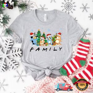 Christmas Bluey Family Comfort Colors T shirt 3