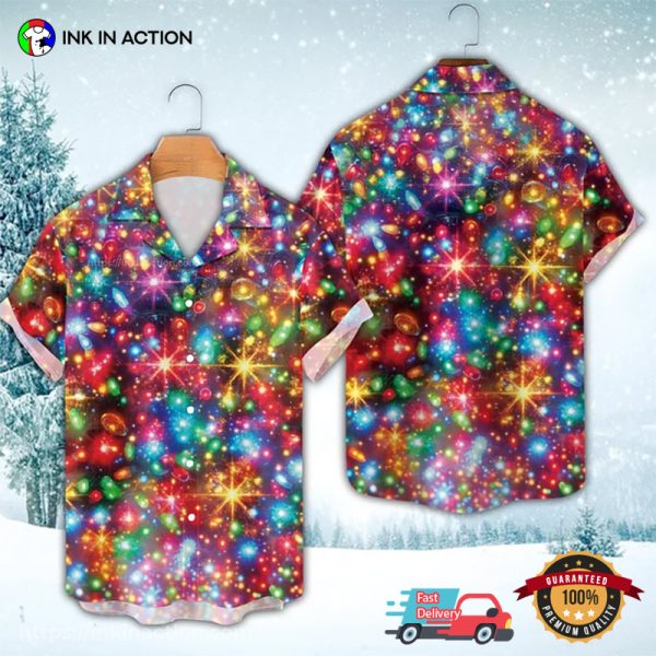 Christmas Bright Neon Lighting Hawaiian Shirt