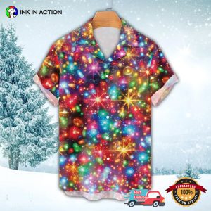 Christmas Bright Neon Lighting Hawaiian Shirt