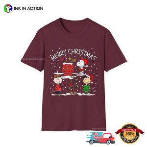 Christmas Charlie Brown Snoopy Snow Series Shirt 2