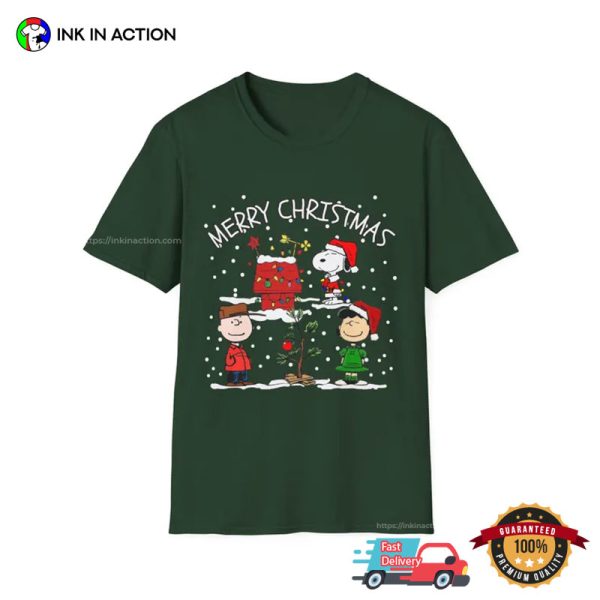 Christmas Charlie Brown Snoopy Snow Series Shirt