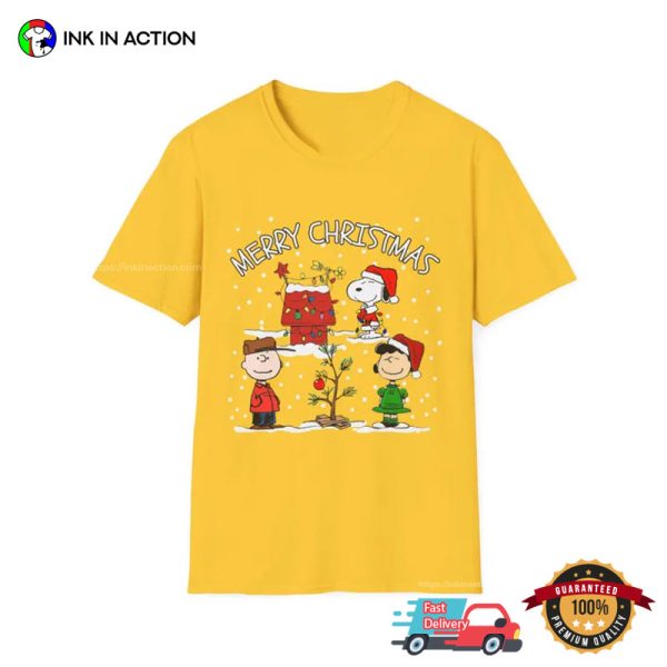 Christmas Charlie Brown Snoopy Snow Series Shirt