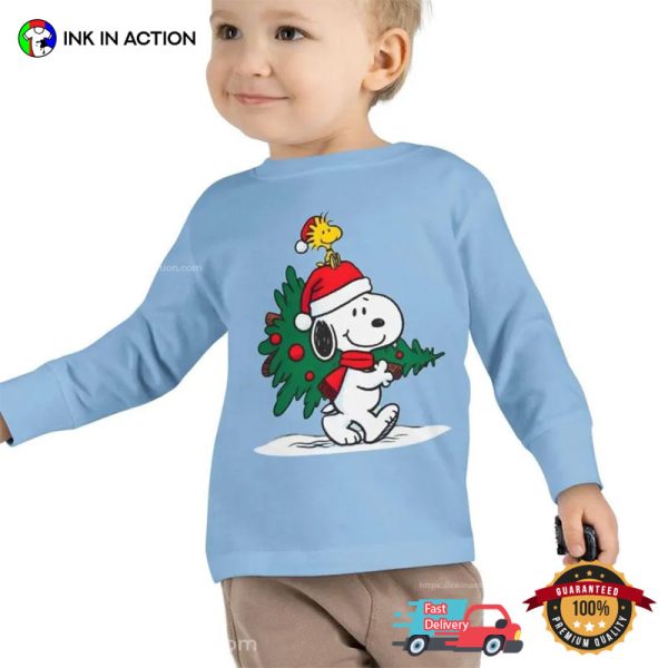 Christmas Snoopy Cartoon Apparel Kids Shirt