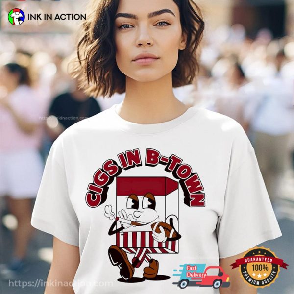 Cigs In B-Town Animation Bloomington Indiana Hoosiers Shirt