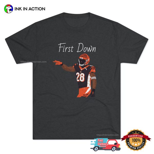 Cincinnati Joe Mixon First Down Pose Comfort Colors Shirt