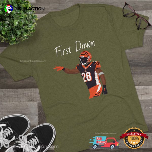 Cincinnati Joe Mixon First Down Pose Comfort Colors Shirt