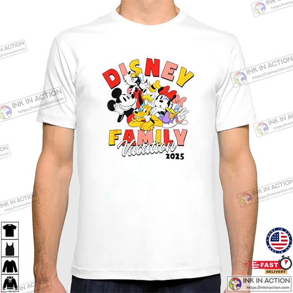 Classic Disney Family Vacation 2025 Vintage Disney World T-shirt