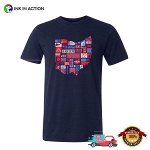 Cleveland Baseball State T shirt 3