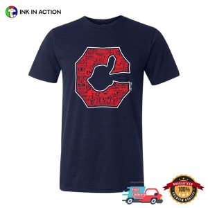 Cleveland Block C Baseball T shirt 3