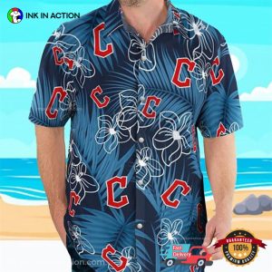 Cleveland Guardians Hibiscus Hawaiian Shirt