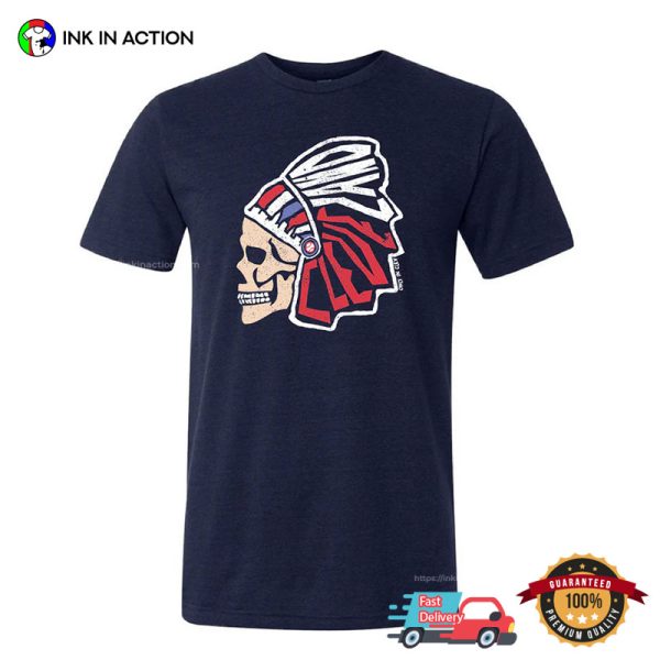 Cleveland Indians Chief Skull Tee