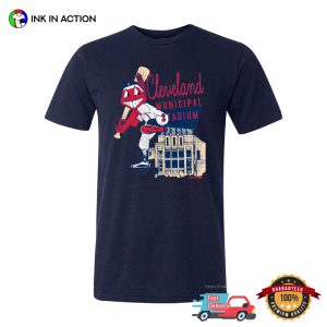 Cleveland Municipal Stadium, Cleveland Indians Baseball T shirt 4