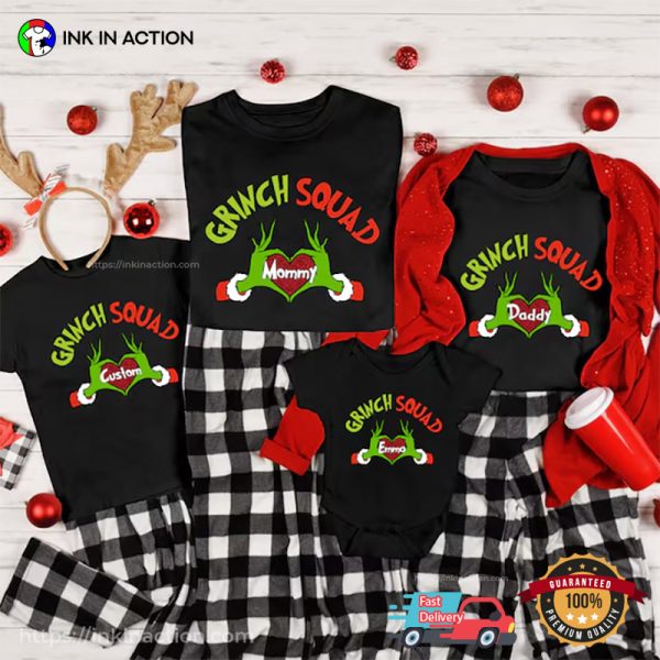 Custom Grinch Family Matching Tee