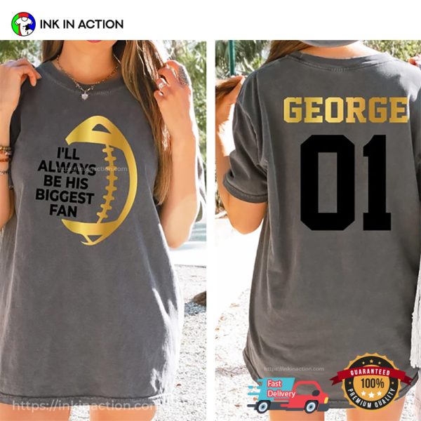 Customized Football Name Game Day 2-Sided Shirt