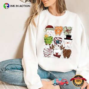 Cute Christmas Teeth Decoration Dentist Shirt 2