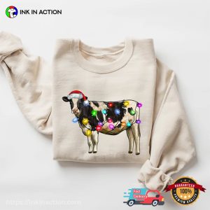 Cute Cow Christmas Merry Christmoos Shirt 2