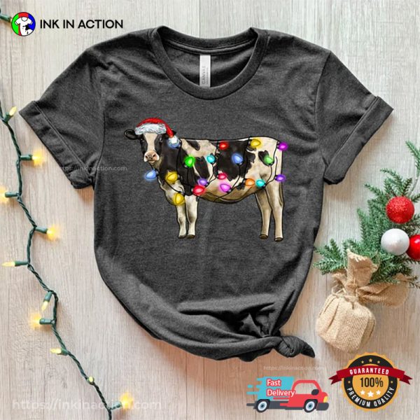 Cute Cow Christmas Merry Christmoos Shirt