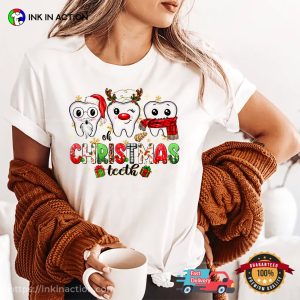 Cute Dentist Teeth Family Dental Christmas Shirt 3