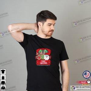 Cute Santa Claus Reindeer Christmas Truck Shirt