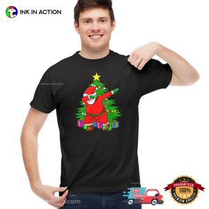 Dab Santa Christmas Tree Dabbing St Nicholas Day Xmas T-shirt