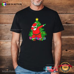 Dab Santa Christmas Tree Dabbing st nicholas day Xmas T shirt 3