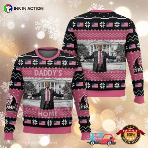 Daddy’s Home Trump Christmas 2024 Ugly Christmas Sweater