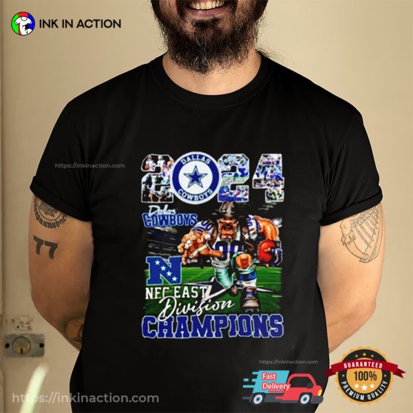 Dallas Cowboys 2024 NFC East Division Champions Mascot Shirt