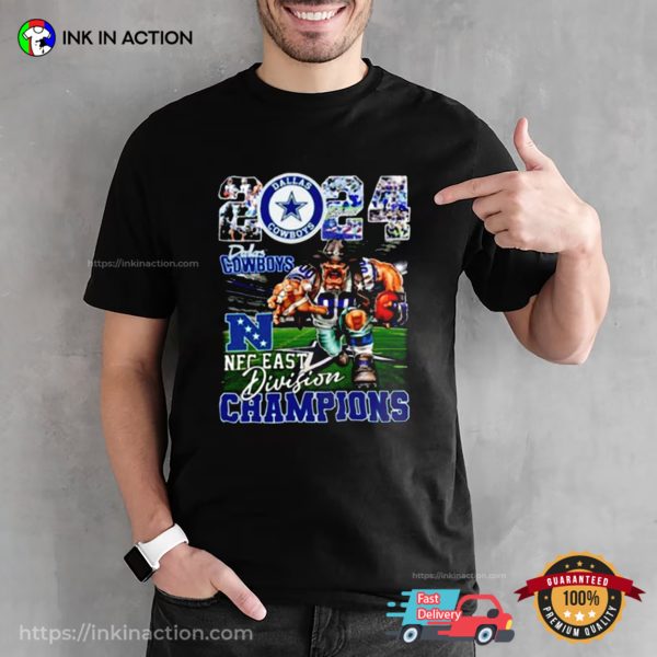 Dallas Cowboys 2024 NFC East Division Champions Mascot Shirt