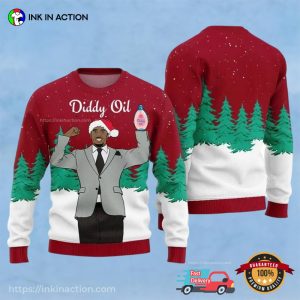 Diddy Oil Santa Diddy Diddler Ugly Christmas Sweater