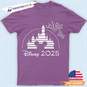 Disney Magical Castle New Year 2025 Celebration Comfort Colors T-shirt