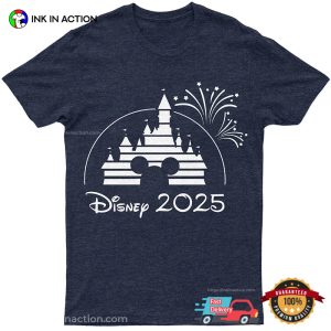 Disney Magical Castle New Year 2025 Celebration Comfort Colors T shirt 2