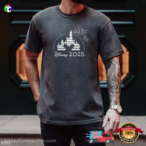 Disney Magical Castle New Year 2025 Celebration Comfort Colors T-shirt