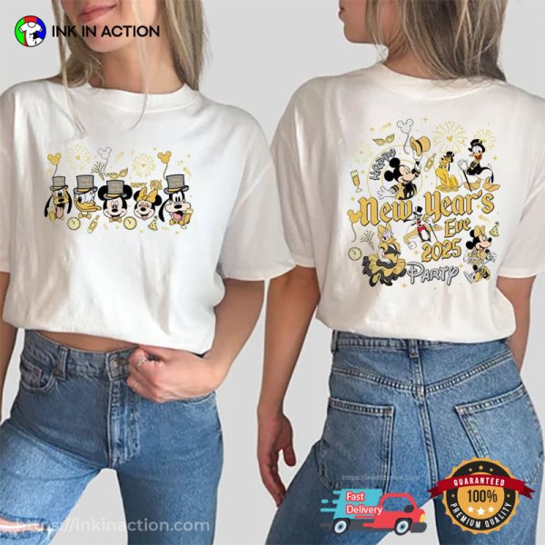 Disney New Year’s Eve 2025 Party 2-Sided T-shirt