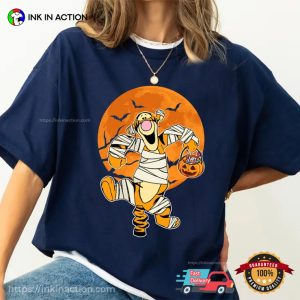 Disney Winnie The Pooh Mummy Tigger Halloween Comfort Colors T-shirt