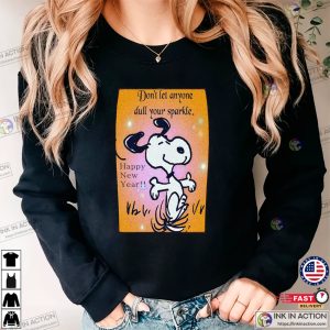 Don’t Let Anyone Dull Your Sparkle Retro Snoopy New Year Eve T-shirt