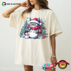 Family Christmas Totoro Ghibli Manga Shirt