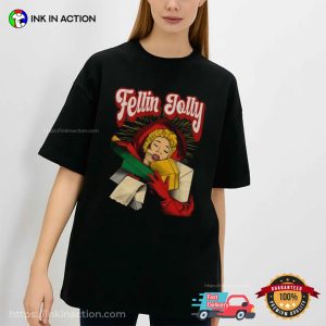 Fellin Jolly Christmas Retro Vintage 90s T-shirt