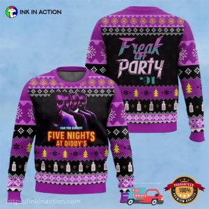 Five Nights At Diddy’s Freak Off Party Ugly Christmas Sweater