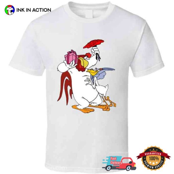 Foghorn Leghorn Miss Prissy Looney Tunes Funny Moment Cartoon Shirt