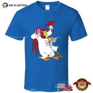 Foghorn Leghorn Miss Prissy Looney Tunes Funny Moment Cartoon Shirt 3