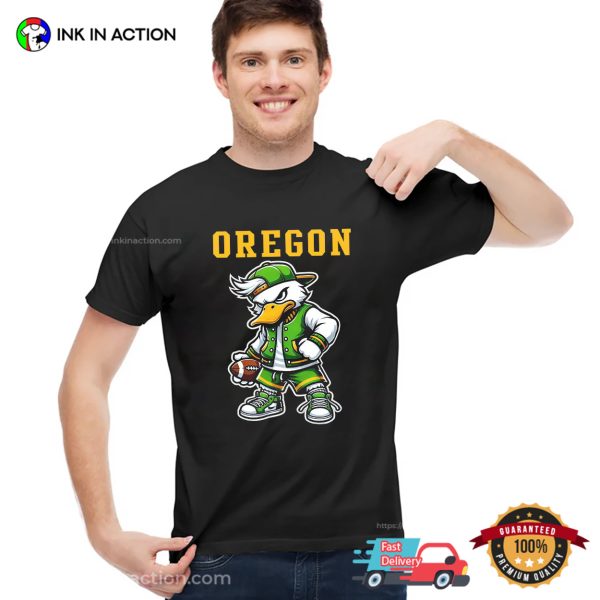 Football NCAA Angry Duck Oregon Ducks T-shirt